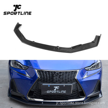 Carbon Fiber Front Lip Spoiler for Lexus IS/IS F-Sport 17-18